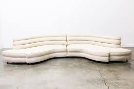 While lava lamps and mobiles disappeared from sight, keep sectional sofas their popularity because. Mid Century Modern Serpentine Sectional Sofa Vintage Supply Store