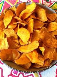 Baked Sweet Potato Chips Recipe Recipe Sweet Potato Chips Baked Sweet Potato Chips Sweet Potato Chips Recipe