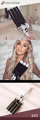 Thick or thin, the heated ceramic produces negatively charged ions that create soft, shiny waves w Bondi Boost Wave Wand 32mm Only Used Once Boho Waves Stars Tank Long Locks