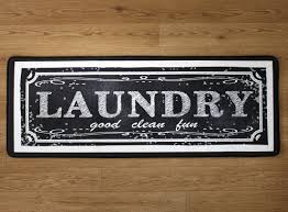 Reusing food containers and mason jars to store laundry. Farmhouse Style Laundry Rug With Chalkboard Look And Nonslip Backing Walmart Com Walmart Com