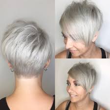 Cute short haircuts for grey wavy hai. Short Grey Haircuts