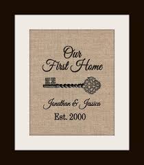 Personalized home decor lets you fill your space with special memories. Our First Home Coordinates Sign Personalized Housewarming Etsy Personalized Housewarming Gifts House Warming Gifts Printing On Burlap