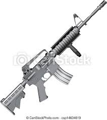 It is now the standard issue firearm for most. M4 Carbine M4 Carbine Is Armed With The U S Army Vector Illustration Canstock