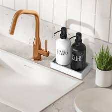 Luxury Glass Kitchen Soap Dispenser Set