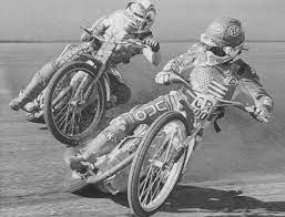 Shawn Moran Leads Billy Sanders Racing Motorcycles Dirt Racing Goodwood Revival