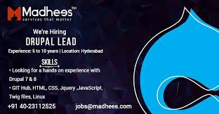 Drupal Lead Job In 2020 Drupal Job Jquery