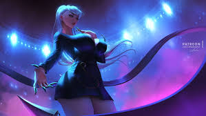 Artstation K Da Evelynn Lollie Drop Desktop wallpapers (full hd, 1920x1080). artstation k da evelynn lollie drop