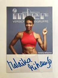 Der weg zum ziel war „hart und steinig. Original Sign Autogrammkarte Leichtathletik Weitsprung Malaika Mihambo Ebay