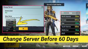How To Change Server In Pubg Mobile Before 60 Days Youtube