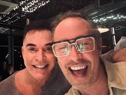 Peter McDonald owner of Kevin Murphy and myself enjoying the party evening  at fast forward show in Austin this weekend. It was a rockin show. Don't  miss out