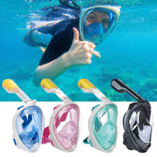 Kaufen Schnorcheln Tauchen Maske Set Vollgesichts Snokel Maske Unterwasser Schwimmtraining Scuba Schnorcheln Mergulho Maske F Snorkel Mask Dive Mask Snorkeling