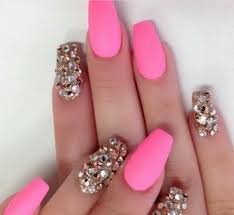 1001 Ideas For Nails With Rhinestones You Must Try This Year Rhinestone nails fancy nails essie pink nail polish nail polish colors get nails. ideas for nails with rhinestones you