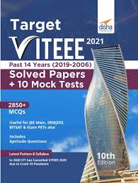 Viteee is the competitive paper in which many number of applicants appear. Target Viteee 2021 Past 14 Years 2019 2006 Solved Papers 10 Mock Tests 10th Edition Disha Experts 9789390486625 Amazon Com Books