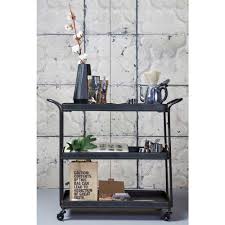 Metall Trolley Tess Schwarz Landhausmobel Wohnstile Milanari Com Servierwagen Servierwagen Schwarz Barwagen
