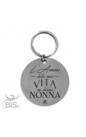 Portachiavi In Acciaio Con Dedica L Amore Della Mia Vita Mi Chiama Nonna Portachiavi Amore Della Mia Vita Amore