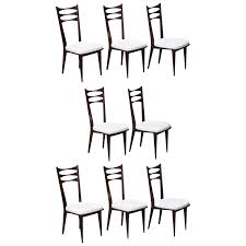 Set Of Eight Italian Midcentury Dinning Chairs Dinning Chairs Chair Chairs For Sale