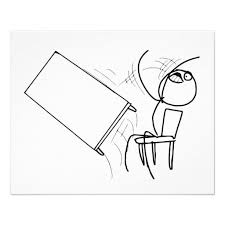 Table Flip Flipping Rage Face Meme Flyer Zazzle Ca Rage Faces Table Flip Memes