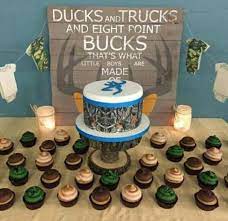 New Baby Shower Ideas For Boys Camo 1st Birthdays 34 Ideas Baby Shower Camo Hunting Baby Showers Deer Baby Showers