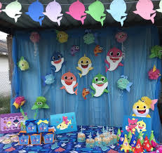 Baby Boy 3rd Birthday Decoration Ideas For Boy Baby Shark Birthday Theme Shark Theme Birthday Shark Themed Birthday Party Shark Themed Party