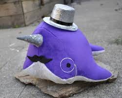 Dandy Narwhal Plush With Mustache Monocle And Top Hat Made To Order Choose Colors 75 00 Via Etsy Narwhal Plush Narwhal Etsy