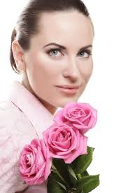 Imagens de Donna con una rosa sem royalties