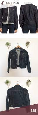 Lucky Brand Adelaide Denim Jacket Boho Chic Jacket Denim Jacket Women Dark Wash Denim Jacket
