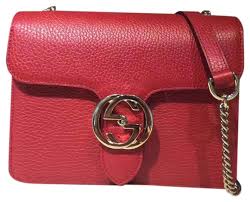 Check spelling or type a new query. Gucci Red Leather Crossbody Bag Novocom Top