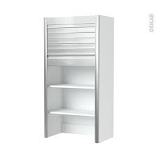 Meuble cuisine rideau coulissant ikea placard coulissant ikea nice. Meuble Rideau Cuisine Petit Dejeuner Coulissant Volet Aluminium L60 X H121 X P37 Cm Sokleo Oskab