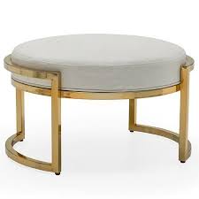Modrn Marni Metal Base Ottoman Multiple Colors Walmart Com Ottoman Wood Cover Metal Base