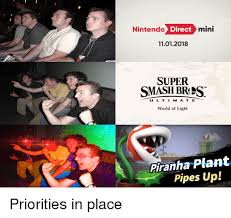 Every nintendo direct has something surprising at the end, so watch till the end ! Nintendo Direct Mini 11012018 Super Smash Brps Ult I M At E World Of Light Piranha Plant Pipes Up Nintendo Meme On Me Me