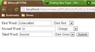 In this guide, we will show you how to edit and . Minecraft Server Coloured Motd Generator Html Php Server Support And Administration Support Minecraft Forum Minecraft Forum
