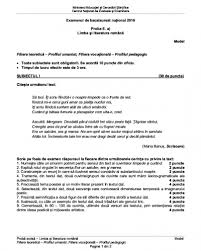 Simulare bac 2016 romană modele de subiecte și barem la profilul uman gandul. Bac 2016 Romana Subiectul 3