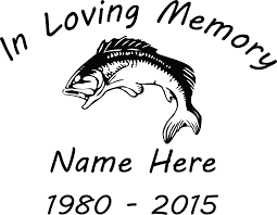 This file is perfect for printing on your own or sending to a professional printer for use during a funeral, memorial, or graveside service. Free Svg In Loving Memory Fish