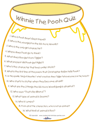 There's paddington bear, winnie the pooh, rupert bear and many more. Printable Winnie The Pooh Quiz Coolest Free Printables