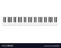 piano chords or piano key notes chart on white