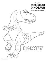 Disney The Good Dinosaur Free Printable Ramsey Coloring Page Mama Likes This Dinosaur Coloring Pages Dinosaur Coloring Disney Coloring Pages