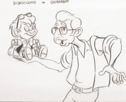 Caricatures Of Richard Williams And His Mentor Art Babbitt Drawn By Animator Eric Goldberg 2d Tradition Richard Williams Animated Drawings Animation Artwork