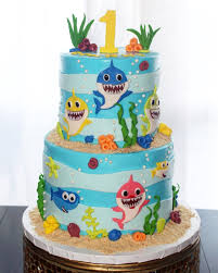 Boy S 1st Birthday Baby Shark Cake 