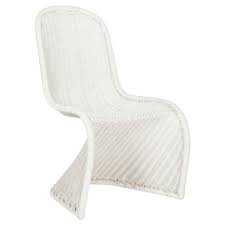 Tana Wicker Side Dining Chair White Set Of 2 Safavieh Wicker Dining Chairs Side Chairs Dining White Wicker Furniture