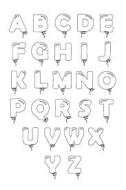 Letter a stencils printable free stencil, font, clip art, . Printable Bubble Letters Balloon Letters Alphabet Freebie Finding Mom
