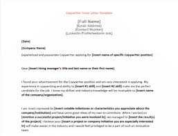 Copywriter Cover Letter