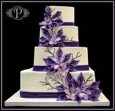 Purple Wedding Theme Purple Wedding Cakes Calla Lily Wedding Cake Purple Wedding Cake