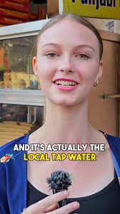 Trying a Lassi in India