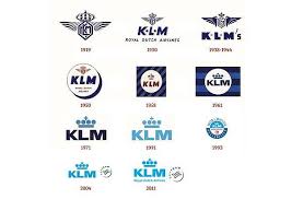 The current klm hand baggage policy. Evolution Of The Klm Logo Klm Royal Dutch Airlines Airline Logo Airlines