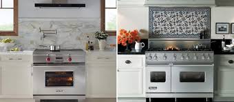 Kitchen features a 10 ft. Viking Vs Wolf Ranges The Best High End Ovens Appliances