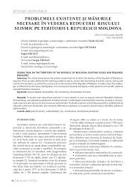 I., rizescu m., popa m. Pdf Seismic Risk On The Territory Of The Republic Of Moldova Existing Issues And Required Measures