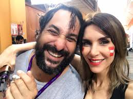 Aquí grabando promo con mi gran amigo “Loco” Wagner.