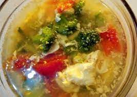 Resep Brokoli Telur Tomat Soup Menusehatanak Oleh Heni Mamanya Alka Recipe Resep Brokoli Catering Menu Makanan
