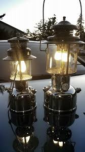 Coleman Lanterns 242b 220d Nickel Plated Coleman Lantern Oil Lamps Candle Lamps