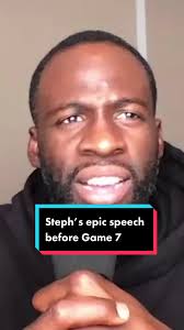 Steph gave a motivational speech for the books before Game 7 🫡 #NBA  #sports #basketball